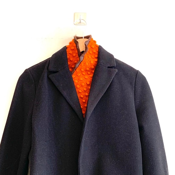 Latifa Boutique Burnt Orange Wool Outer Fauux Fur Lining - Picture 2 of 9